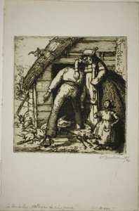 The Poulterer av Louis Auguste Lepère