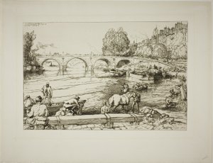 Vattenstället vid Pont Marie av Louis Auguste Lepère