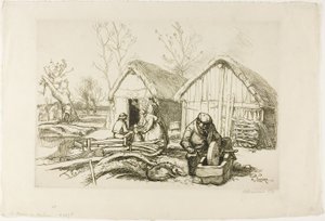 Skogshuggarens hus av Louis Auguste Lepère