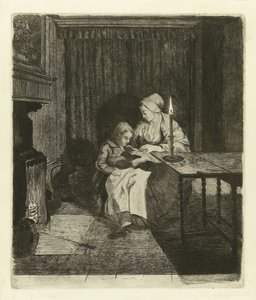 Mamma lär sin son L