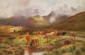 En Highland körde vid Strathfillan, Perthshire
