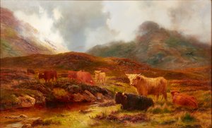 Moorland at Clachaig, Glencoe (olja på duk)