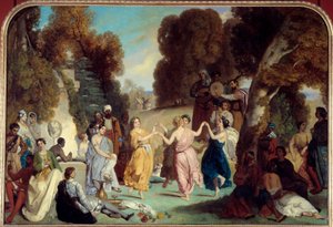 Musernas dans Målning av Louis Boulanger (1806-1867) 1851 Sön. 2,2x3,25 m Paris, Carnavalet Museum