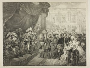 Mottagning av katalogen, skylt 29 från The Political and Military Life of Napoleon av Louis Boulanger