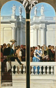 Festmåltid i venetiansk stil, höger panel av Louis Boulanger