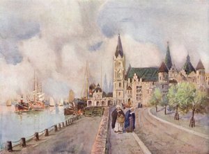 Antwerpen, det antika slottet Steen