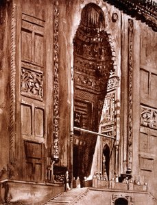 Ingången till Sultan Hassans moské, 1928 av Louis Cabanes