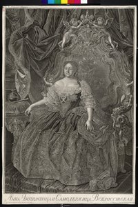 Kejsarinnan av Ryssland Anne Ioannovna av Louis Caravaque