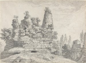 Horatiernas och Curatiernas grav i Albano av Louis Chaix