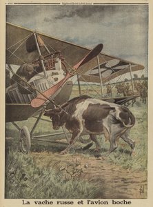 Ko som hindrar ett tyskt flygplan från att lyfta, Lutsk, Ryssland, första världskriget