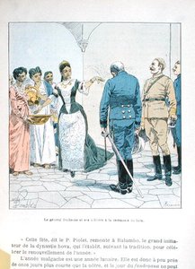 General Duchesne och hans officerare vid ceremonin för drottning Ranavalona III:s bad (1862-1917), från 