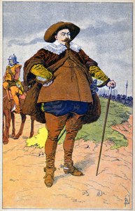 Gustav II Adolphe av Sverige av Louis Charles Bombled