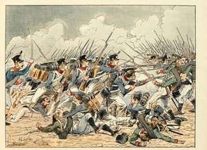 Illustration hämtad från boken "Les heros du Siecle", anekdotiska reciter av Dick de Lonlay och illustrerad av Louis Bombled (1862-1927) av Louis Charles Bombled