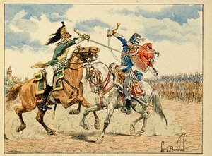 Illustration hämtad från boken "The Heros of the Siecle", anekdotiska reciter av Dick de Lonlay och illustrerad av Louis Bombled (1862-1927) av Louis Charles Bombled