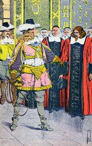 Ludvig XIV och parlamentariker av Louis Charles Bombled