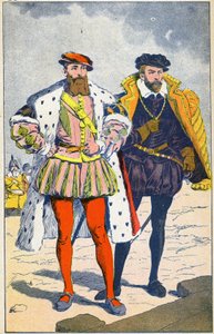 Hertigen av Guise och amiralen av Coligny av Louis Charles Bombled