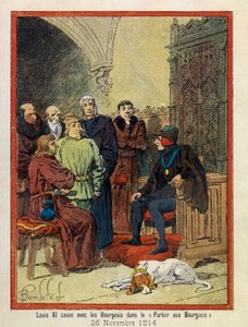 The Grand Jornees of the Hotel de Ville de Paris av A. Mercier, illustrerad av Louis Bombled (1862-1927): Den 26 november av Louis Charles Bombled