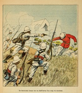 Kriget i Madagaskar-Anekdotisk historia om de franska expeditionerna 1885-1895 av Henri Galli dit Galllichet (1854-1922), illustrerad av Louis Bombled (1862-1927): Privat samling av Louis Charles Bombled