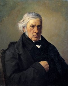 Porträtt av filosofen Victor Cousin (1792-1867) Målning av Louis Claude Mouchot (1830-1891). 1800-talet. Dämpa. 0,73 x 0,60 m - Porträtt av filosofen Victor Cousin (1792-1867). Målning av Louis Claude Mouchot (1830-1891). 1800-talet. 0,73 x