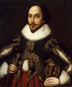 Porträtt av den brittiske dramatikern William Shakespeare av Louis Coblitz