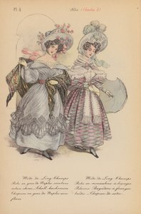 Franskt mode: 1830, Karl X (färglitografi)