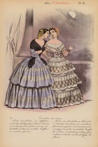 Franskt mode: 1852, 2e Republique (färglitografi)
