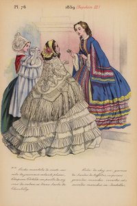 Franskt mode: 1859, Napoleon III (färglitografi) av Louis Colas
