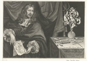 Titeltryck med porträttet av Louis Roupert Prydnadsföremål för guldsmeder (serietitel) av Louis Cossin