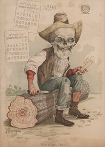 Carving en bit av trä, illustration för Antikamnia kalender
