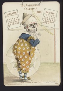 Illustration för Antikamnia-kalendern, 1900