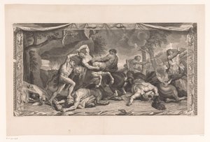 Hercules slåss mot kentaurerna Målningar från Hôtel Lambert (serietitel) La Galerie de monsieur le Président Lambert som representerar l