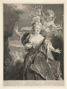 Porträtt av Marie Anne de Chateauneuf (kallad Duclos)