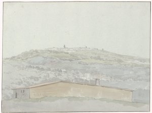 Utsikt över Montefusco Utsikt över Montefusco (titel på objekt) Resor i Italien, Sicilien och Malta - 1778 (serietitel) av Louis Ducros