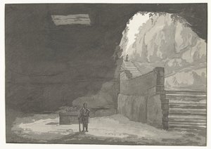 Fontein grotta i den gamla staden Manduria Mandurians grotta och fontän som nämns i Plinius Resor i Italien, Sicilien och Malta - 1778 (serietitel)