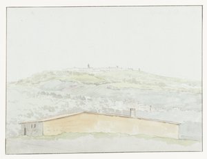 Klassiska tillflyktsort i Brindisi Forntida kolumn på hamnen i Brindisi (titel på objekt) Resor i Italien, Sicilien och Malta - 1778 (serietitel) av Louis Ducros