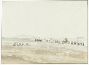 Processie i omgivningen av Cerignola Procession som lämnar Cerignola (titel på objekt) Resor i Italien, Sicilien och Malta - 1778 (serietitel)