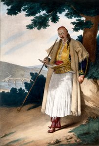 En grekisk trädgårdsmästare eller husman - Tavla X, graverad av Lemercier från 