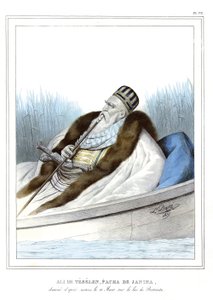 Ali av Tebelen (1741-1822), styrd av Janina, vid Butrintosjön