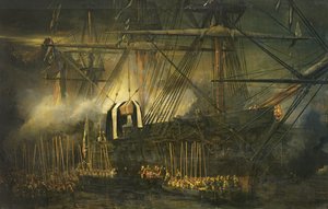 Transporten av Napoleons aska ombord på "Belle-Poule" i Saint Helena, 15 oktober 1840, 1842