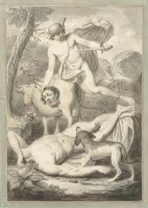 Merkurius med huvudet av Argus av Louis Fabritius Dubourg
