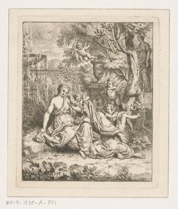 Vertumnus en Pomona av Louis Fabritius Dubourg