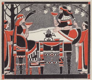 Lärdomen av servitören; II, 2 (färg litho)