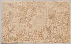 Venus vid Vulcans smedja av Louis Felix de la Rue