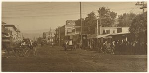 Coalinga Hotel och Main Street av Louis Fleckenstein