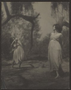 [Dansare i trädgården] av Louis Fleckenstein
