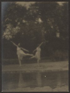 Dansare i en trädgård av Louis Fleckenstein