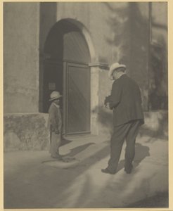 Man som fotograferar ett fattigt barn av Louis Fleckenstein