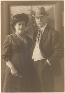 [Porträtt av Fleckenstein och hans hustru] av Louis Fleckenstein