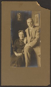 [Porträtt av Fleckenstein och hans hustru] av Louis Fleckenstein