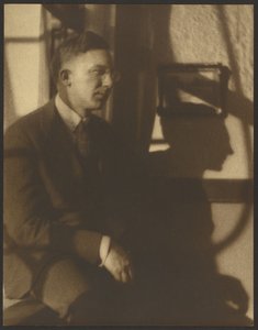 Porträtt av en man med skuggor av Louis Fleckenstein